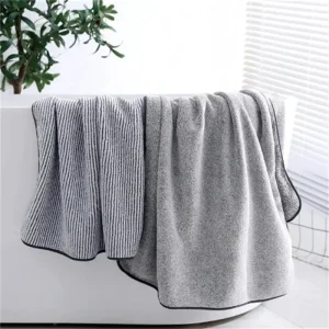 serviette de bain en bambou