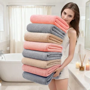 ensemble de draps de bain qualité hôtel