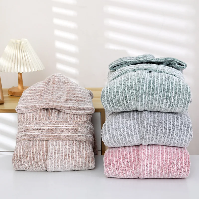 peignoir unisexe luxe