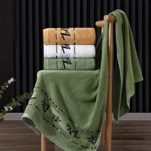 serviette de bain bambou