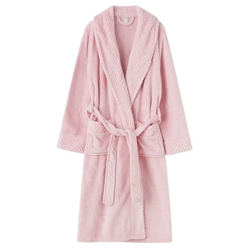 peignoir doux corail