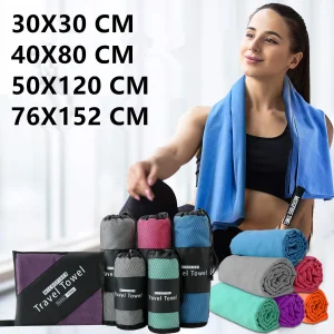 serviette de sport en microfibre
