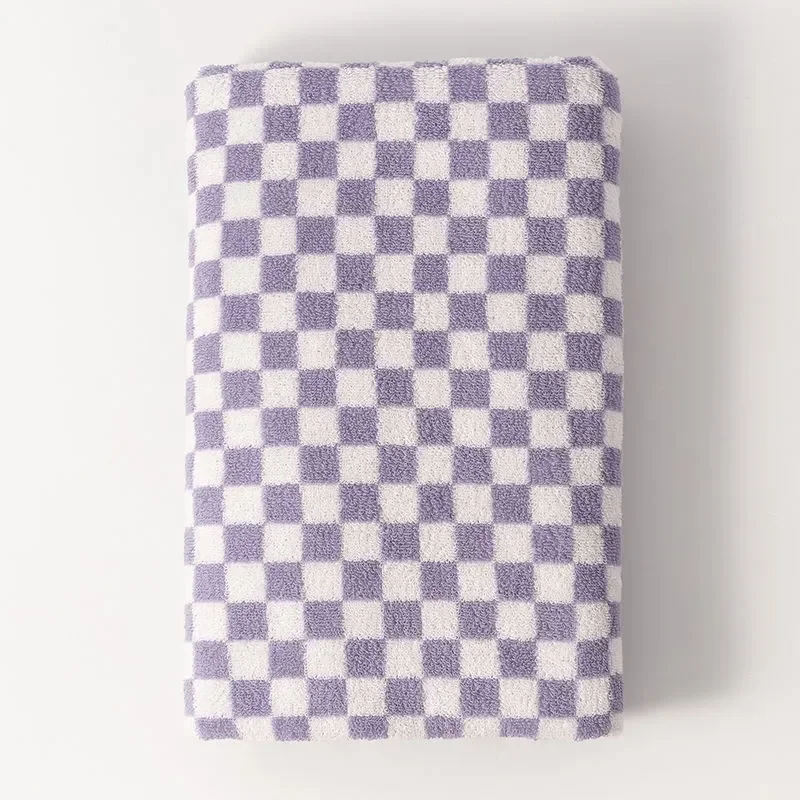 Serviette de bain à carreaux – Image 7