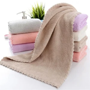 serviette de bain en éponge douce