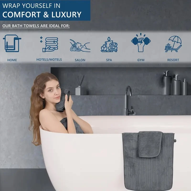 serviettes de bain luxueuses