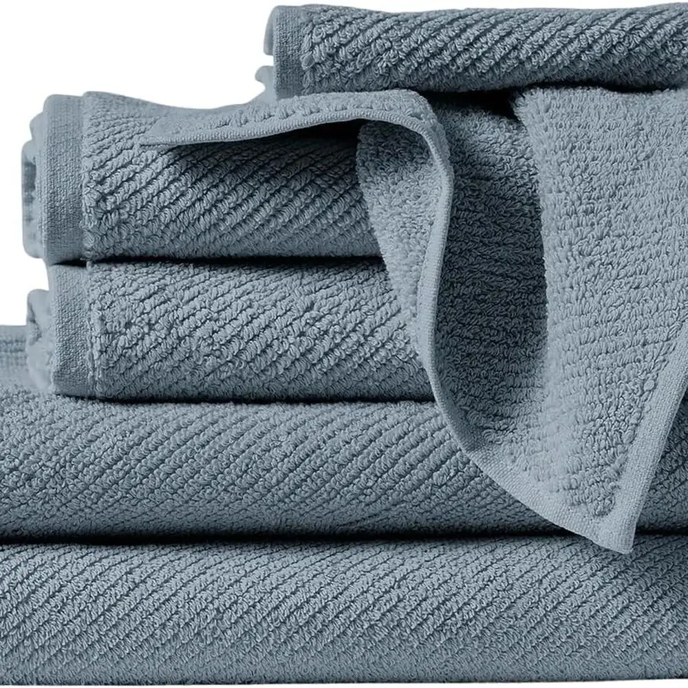 drap de bain en coton biologique bleu Golfe