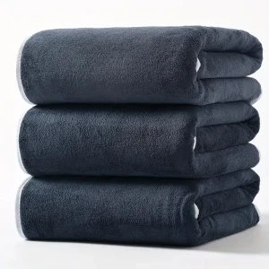 serviettes bain gris