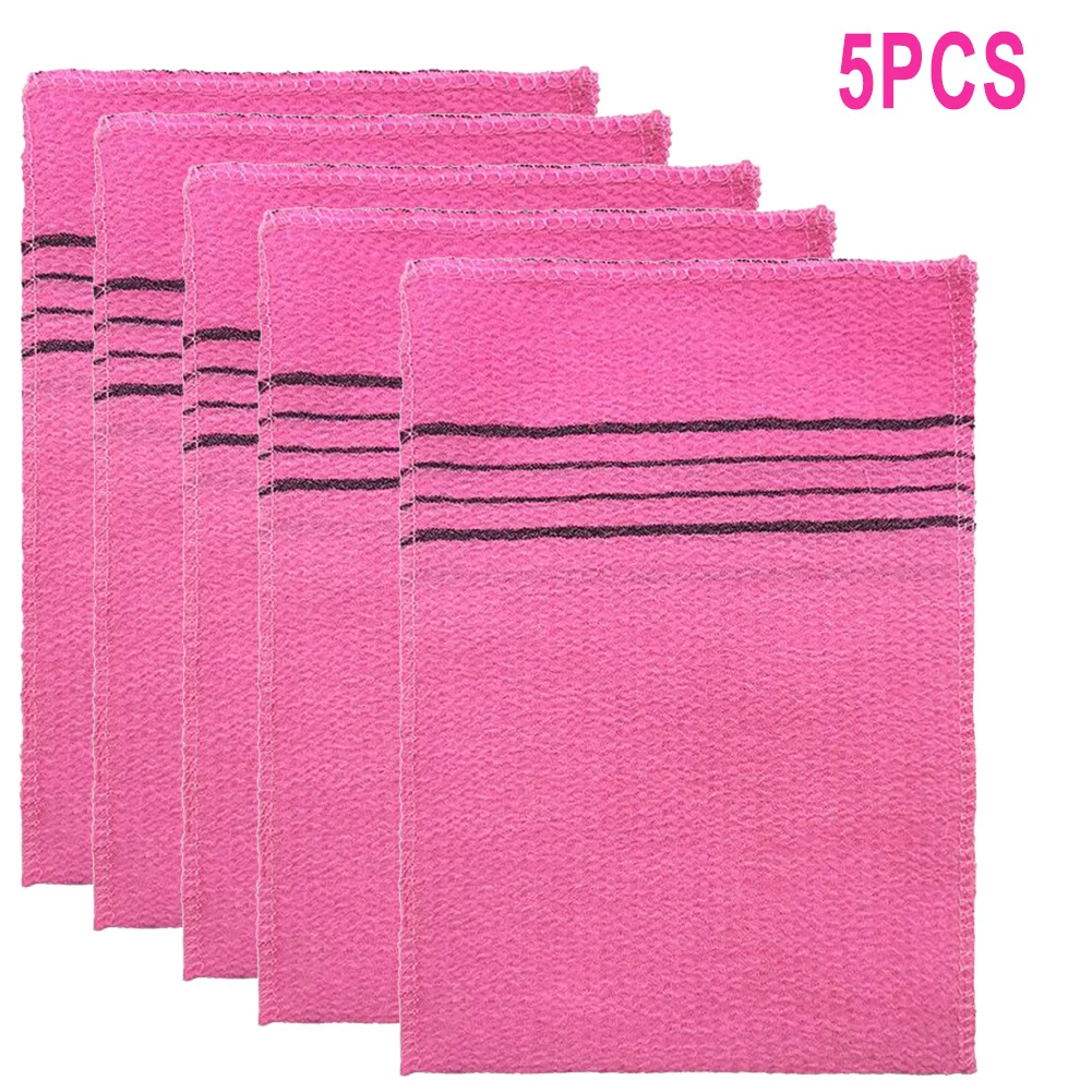 gant de bain rose