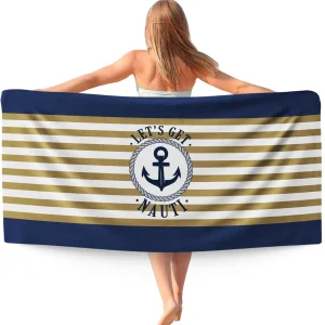serviette de plage thème maritime