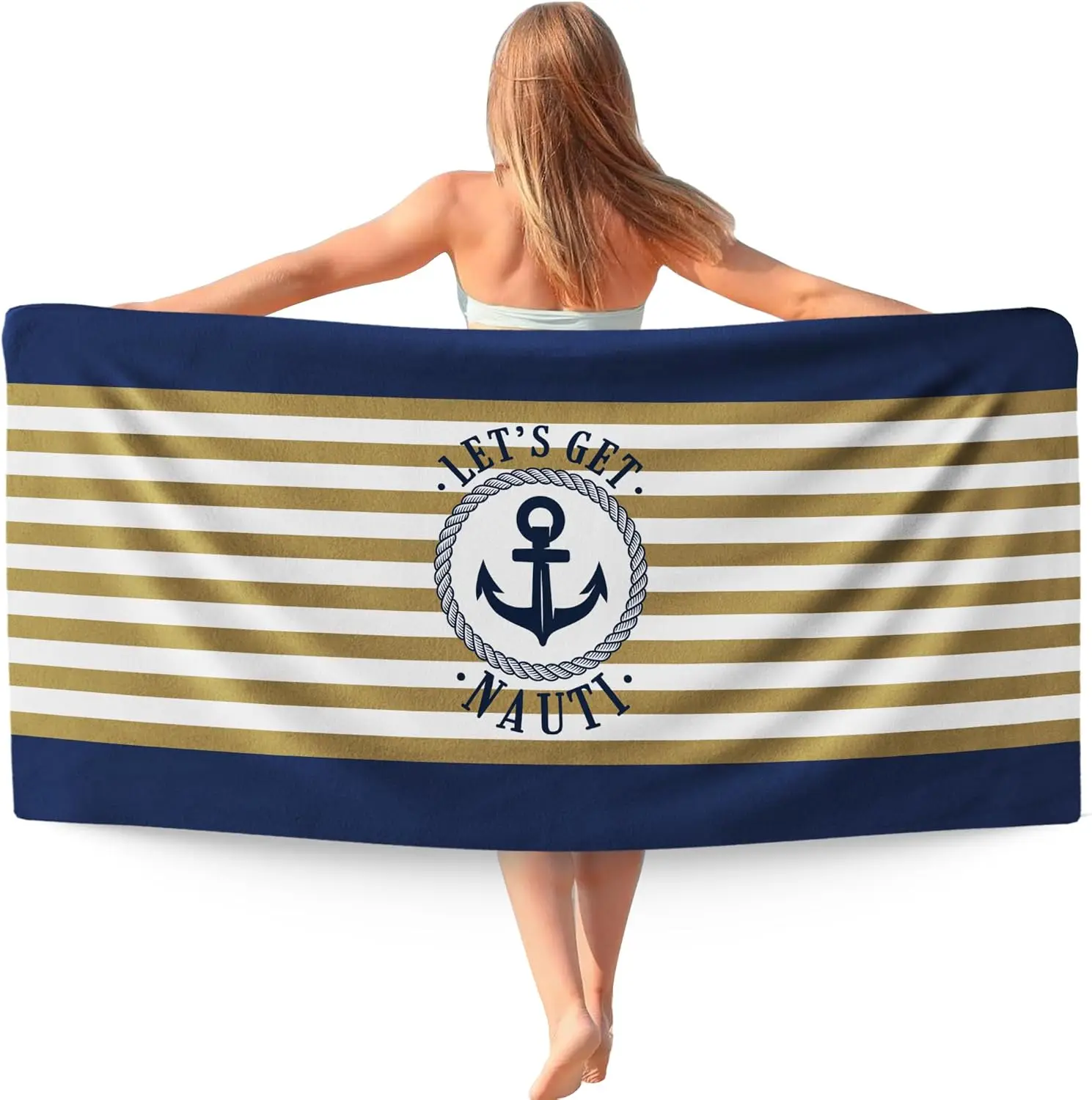 serviette de plage thème maritime
