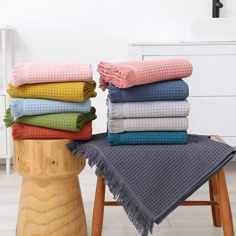 drap de bain gaufré