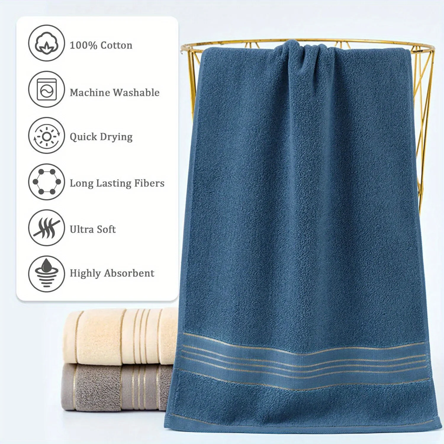 serviettes bain durables