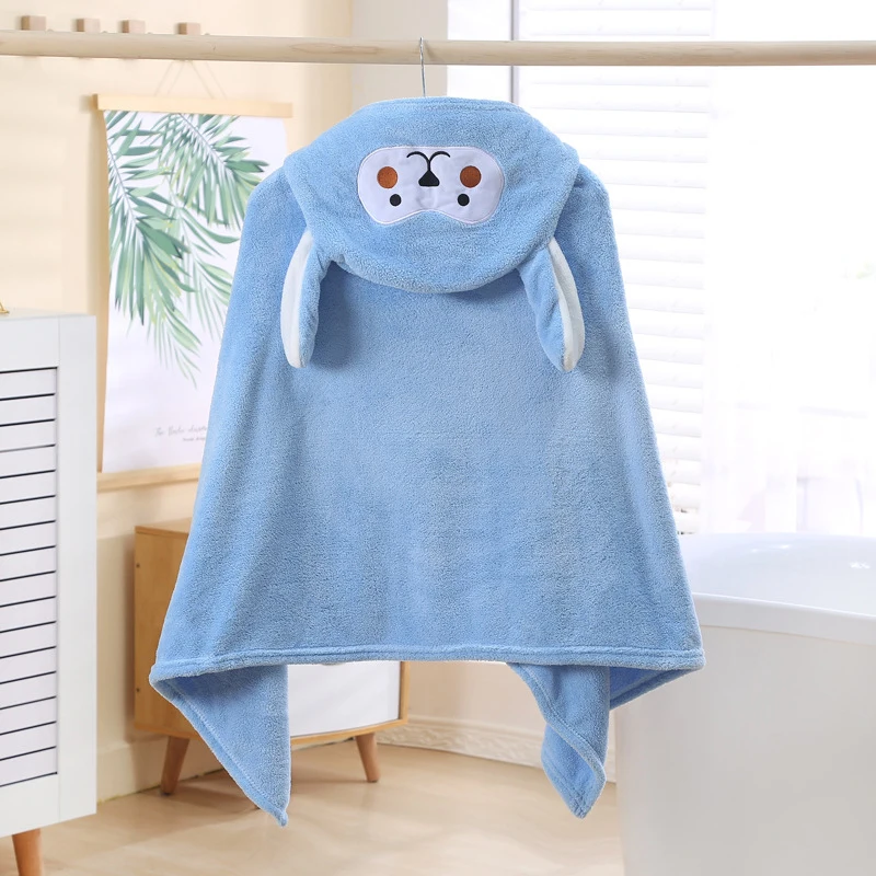 peignoir capuche motif animal