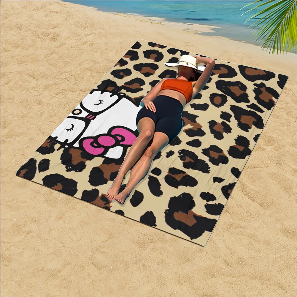 étoffe léopard Hello Kitty pour la plage