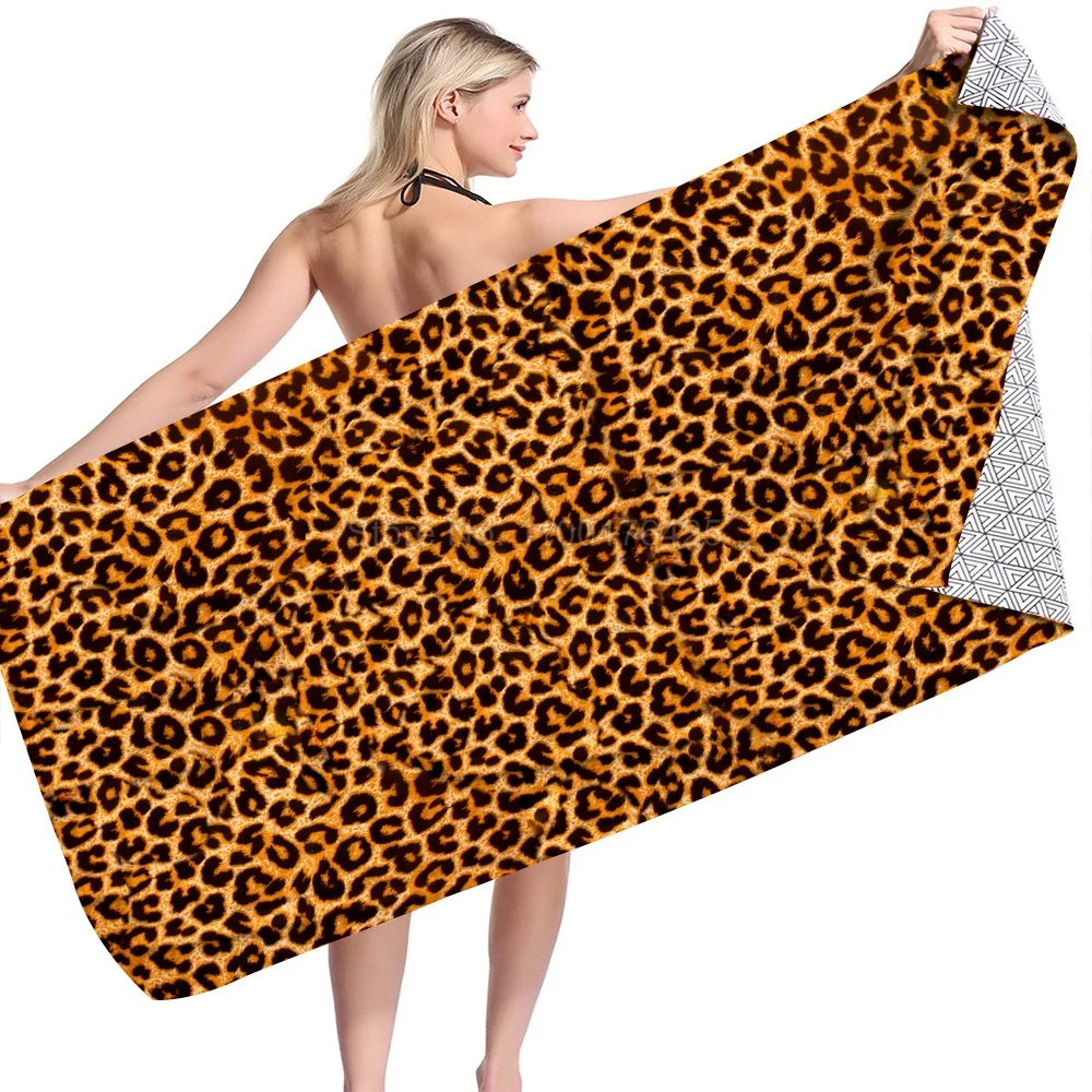 serviette absorbe bien léopard
