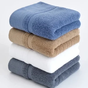 serviettes de toilette en coton