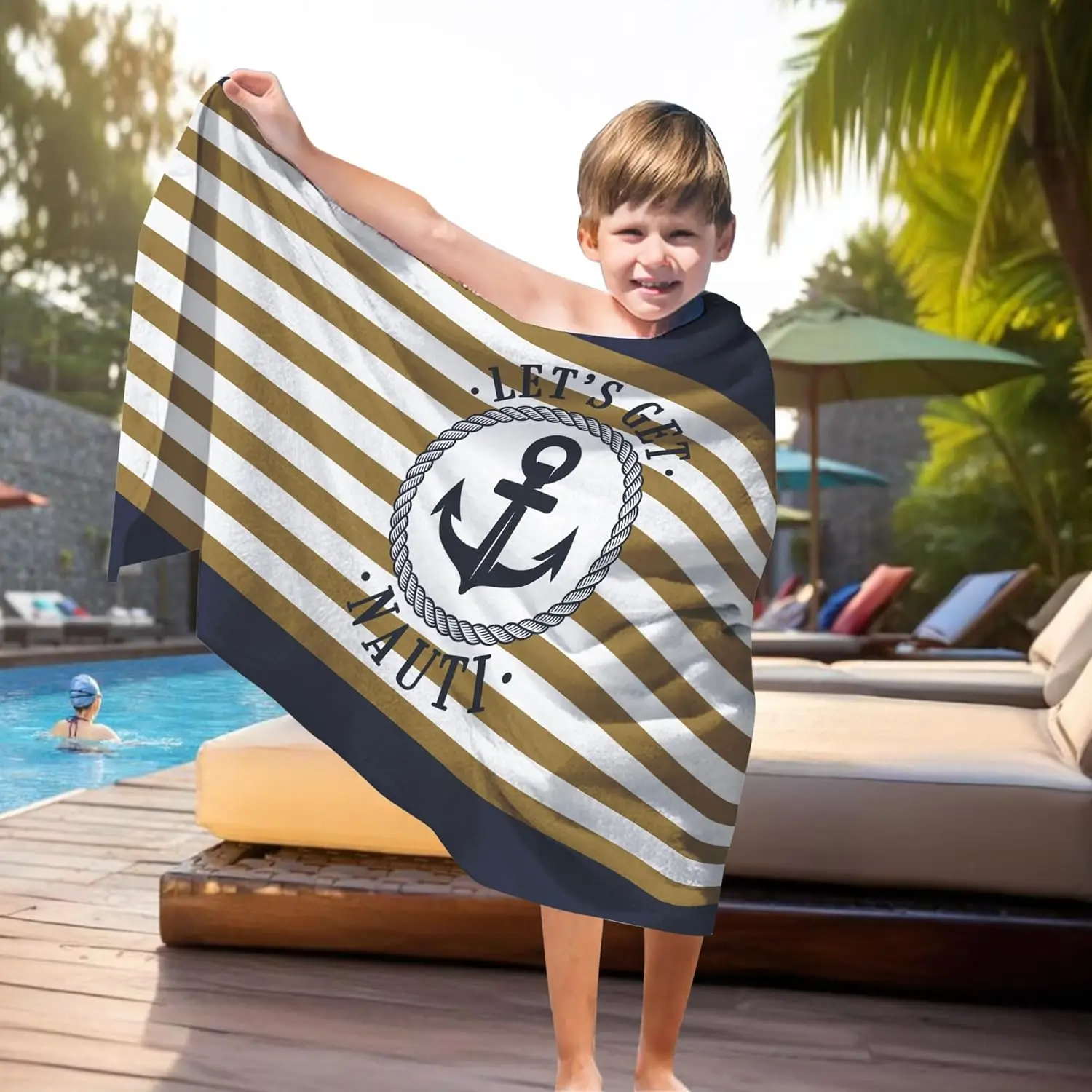 serviette design maritime