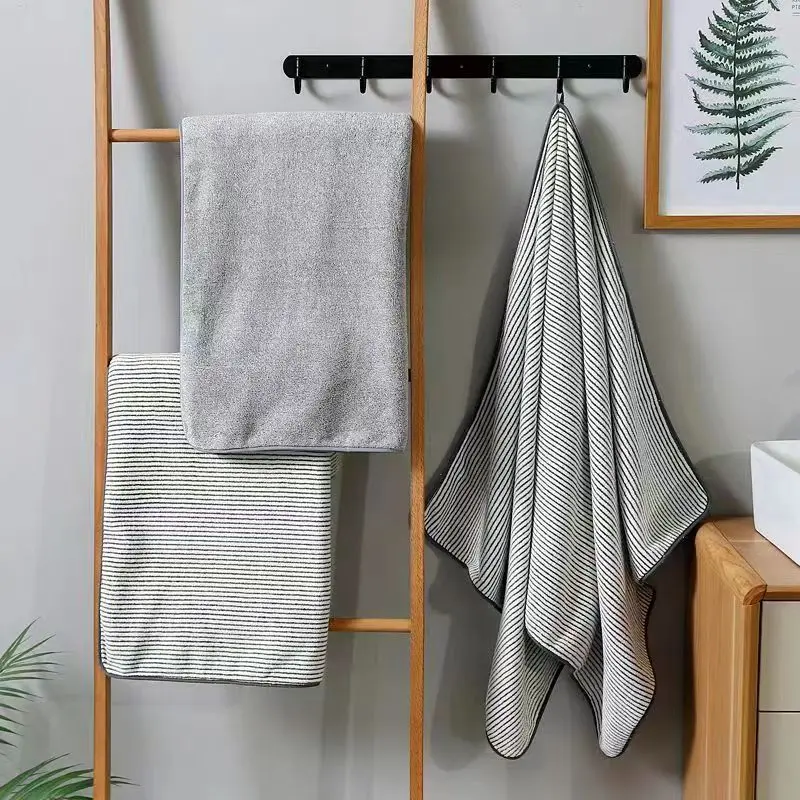 serviettes de bain en bambou