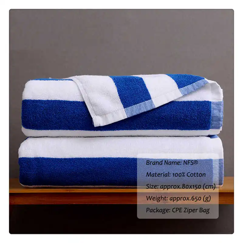 accessoire de plage bleu blanc