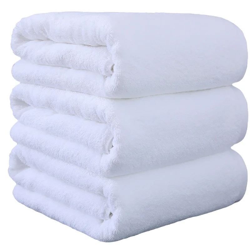 serviette de bain épaisse blanche
