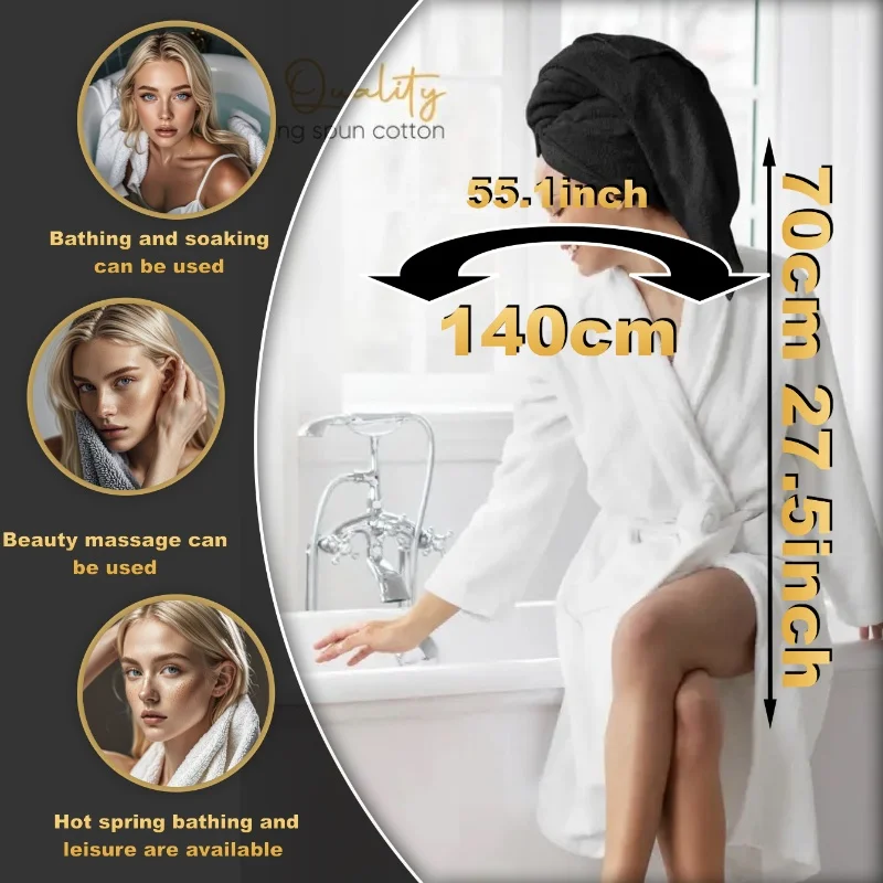 Ensemble de 2 serviettes de bain premium – Image 9