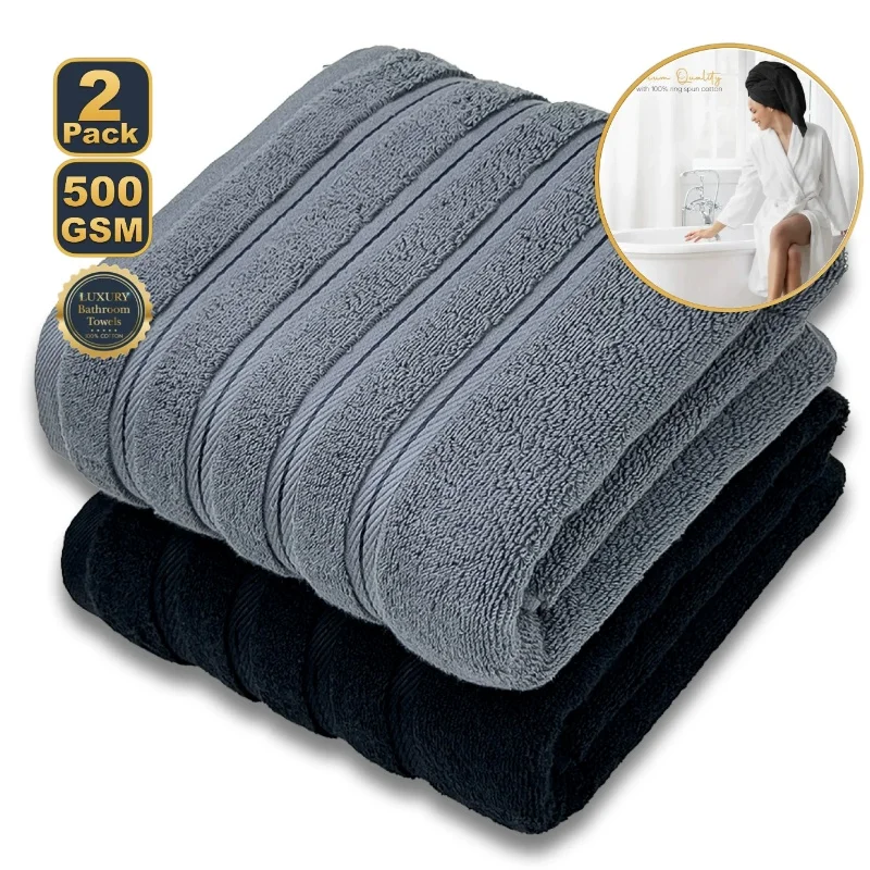 Ensemble de 2 serviettes de bain premium – Image 5