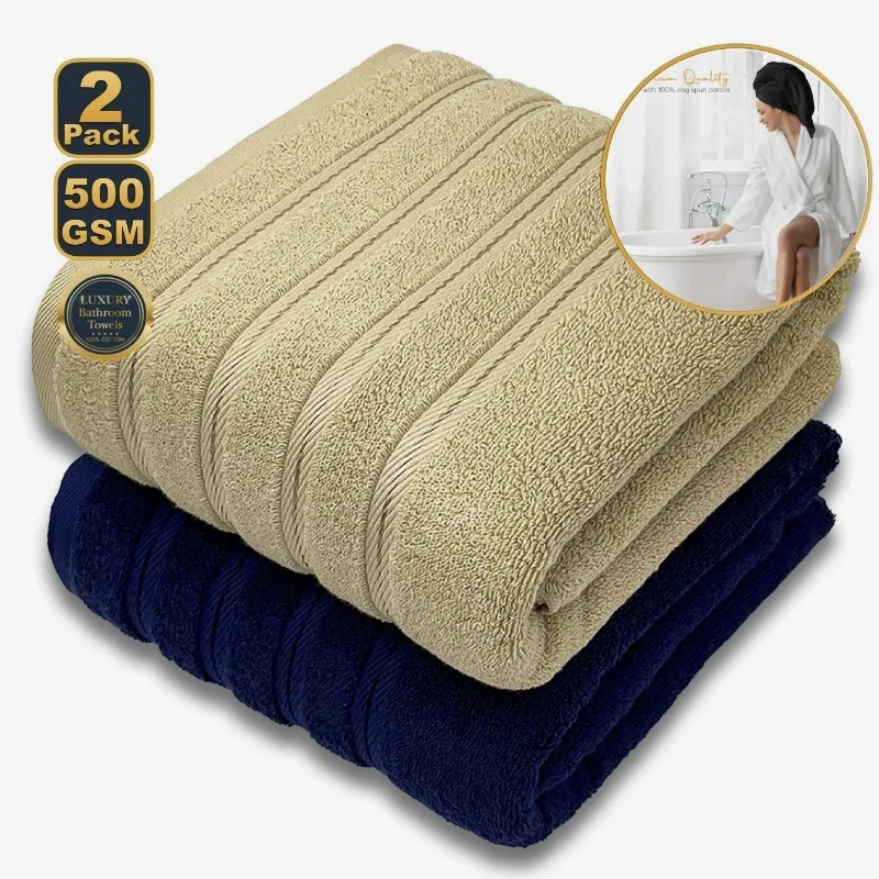 Ensemble de 2 serviettes de bain premium – Image 3